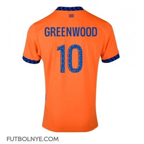 Camiseta Olympique de Marseille Mason Greenwood #10 Tercera Equipación 2024-25 manga corta